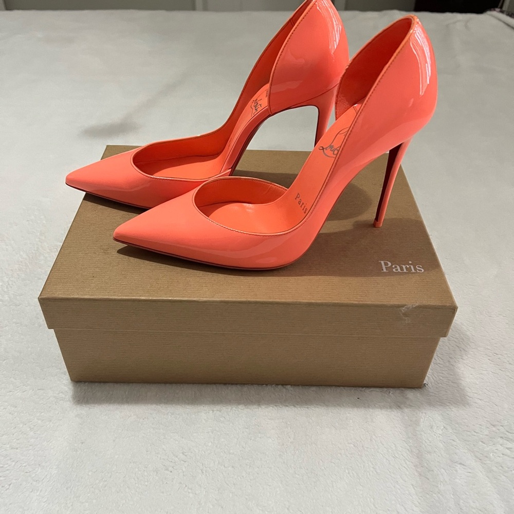 Christian Louboutin Bright Coral Heels